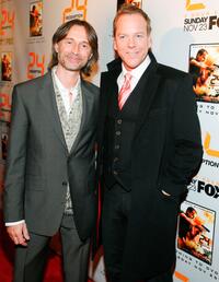 Robert Carlyle and Kiefer Sutherland at the world premiere screening of "24: Redemption."
