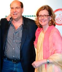 Gary Greengrass and Kristine Sutherland at the Barney Greengrass celebration of 100 years.
