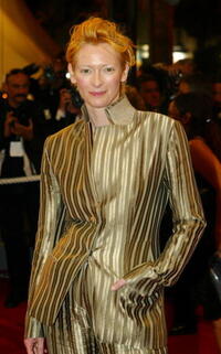 Tilda Swinton at the “Clean” premiere in Cannes, France. 