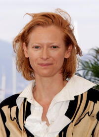 Tilda Swinton at a photocall promoting the film “Broken Flowers” in Cannes, France. 