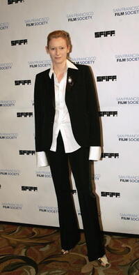 Tilda Swinton at the San Francisco International Film Festival awards ceremony in San Francisco. 