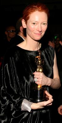 Tilda Swinton at the Governor's Ball following the 80th Annual Academy Awards.