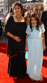 Meera Syal and Millie at the world premiere of "Bombay Dreams."
