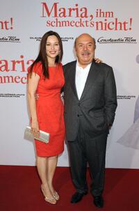Mina Tander and Lino Banfi at the world premiere of "Maria, Ihm Schmeckt's Nicht!"