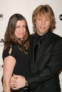Jon Bon Jovi and wife Dorotheaat the amfar and ACRIA gala benefit honoring photographer Herb Ritts.