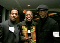 John Canada Terrell, Roni Wheeler and Michael Wright at the Producers Guild of America (PGA) East Diversity Recruitment Committee Dream Holiday Mixer.