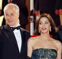 Toni Servillo and Anna Bonaiuto at the screening of "Il Divo" during the 61st International Cannes Film Festival.