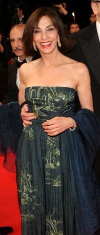 Anna Bonaiuto at the premiere of "Il Divo" during the 61st International Cannes Film Festival.