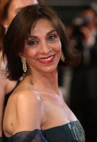 Anna Bonaiuto at the premiere of "Il Divo" during the 61st International Cannes Film Festival.