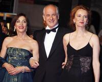 Anna Bonaiuto, Toni Servillo and Guest at the screening of "Il Divo" during the 61st International Cannes Film Festival.