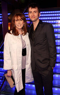 Catherine Tate and David Tennant and at the press launch of "Dr Who" series 4 in London.