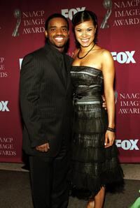 Larenz Tate and guest at the 36th NAACP Image Awards.