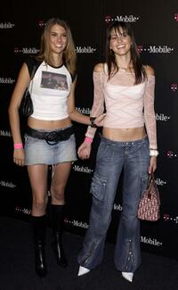 Veronica Taylor and Kira Verrastio at the launch party of new T-Mobile Sidekick wireless device.