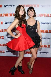 Scout Taylor-Compton and Angela Trimbur at the California premiere of "Halloween II."