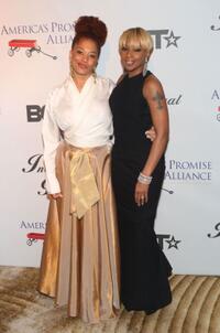 Terri McMillan and Mary J. Blige at the BET Inauguration Ball.