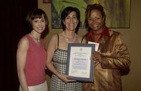 Susan Egan, Jeanine Tesori and Toyna Pinkins at the American Society of Composers, Authors and Publishers dinner celebration.