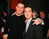 Channing Tatum and Shia LaBeouf at the premiere of "Disturbia."