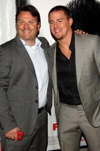Producer Kevin Misher and Channing Tatum at the premiere of "Fighting."