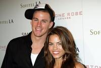 Channing Tatum and Jenna Dewan at the Stone Rose Lounge and Simon LA preview.