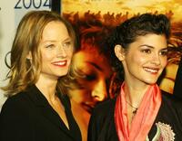 Audrey Tautou and Jodie Foster at the AFI Fest 2004 screening of "A Very Long Engagement".