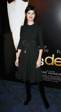 Audrey Tautou at the premiere of "Hors De Prix."