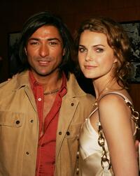 Jay Tavare and Keri Russell at the afterparty of the premiere of "Into The West."