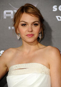 Aimee Teegarden at the California premiere of "Scream 4."
