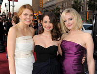 Aimee Teegarden, Alison Brie and Marley Shelton at the California premiere of "Scream 4."