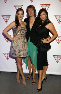 Anna Mae Rotledge, director Katrin Bowen and April Telek at the Guess Portrait Studio during the 2010 Toronto International Film Festival in Canada.