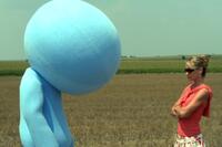 Scott Prendergast as Kabluey and Christine Taylor as Betty in "Kabluey."