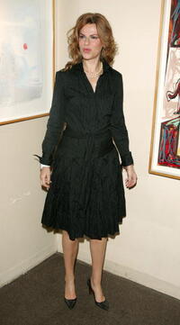Sandra Bernhard at the celebration of the launch of MAC Cosmetics Plushgalss Lipcolor.