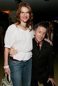 Sandra Bernhard and Simon Doonan at the Amy Sacco's "Cocktails" book party and signing at Barneys New York.