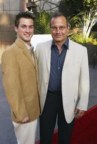 Mark L. Taylor and son Daniel at the Los Angeles premiere of "Tiger Cruise."
