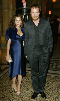 Anna Friel and David Thewlis at the UK Party of "Harry Potter And The Prisoner Of Azkaban."