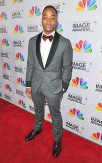 Leon Thomas III at the 43rd NAACP Image Awards in California.