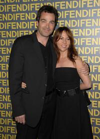 Jon Tenney and guest at the Fendi celebration of the redesign of its Rodeo Drive flagship store.
