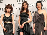 Singer Miliyah Kato, Meisa Kuroki and Shinobu Terajima at the 2010 Vogue Nippon Women Of The Year in Tokyo.