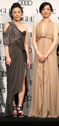 Shinobu Terajima and Tamiyo Kusakari at the 2010 Vogue Nippon Women Of The Year in Tokyo.
