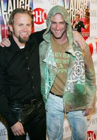 Lee Tergesen and Chris Meloni at the New York opening night of "Mario Cantone: Laugh Whore."
