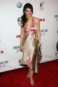 Callie Thorne at the premiere of "Rescue Me."