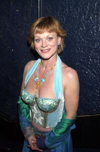 Samantha Bond at the aftershow party of "We Will Rock You."