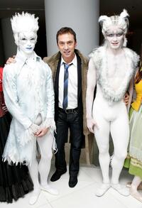 Bruno Tonioli with dancers at the VIP performance of "Night of The Snow Queen."