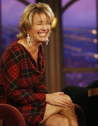 Emma Thompson at "The Late Late Show with Craig Ferguson" at CBS Television City.