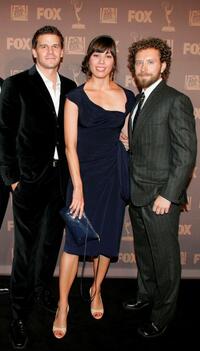 David Boreanaz, Michaela Conlin and T.J. Thyne at the 20th Century Television Fox Emmy after party.