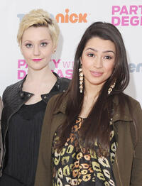 Jordan Todosey and Alex Steele at the premiere of "Party With Degrassi" in New Jersey.