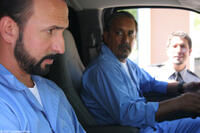 Miguelito (Oscar Torre), Rafael (Ruben Garfias) and the Cuban security guard (Jon Molerio) in "Ladron que Roba a Ladron."
