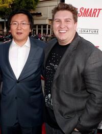 Masi Oka and Nate Torrence at the world premiere of "Get Smart."