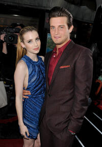 Emma Roberts and Nico Tortorella at the California premiere of "Scream 4."
