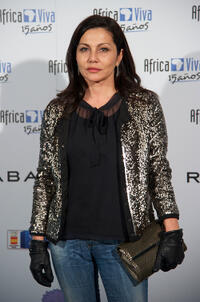 Fabiola Toledo at the presentation of the new collection of watches of the Foundation "Viva Africa" in Spain.