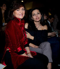 Carmen Calvo and Fabiola Toledo at the Hannibal Laguna fashion show during the Cibeles Madrid Fashion Week A/W 2011 in Spain.